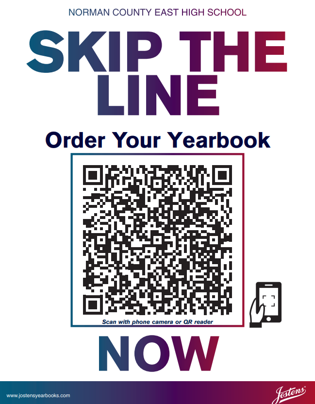 Order your yearbook by scanning the image.