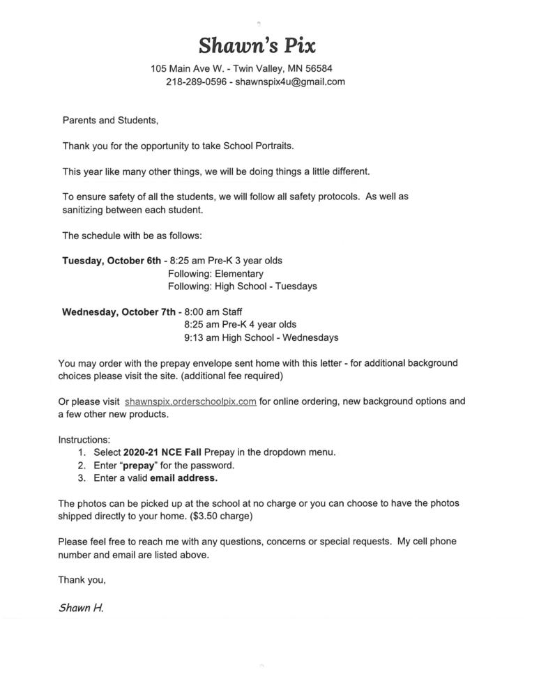 School Portrait Information - Link