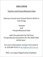 Now Hiring - Teacher and Para Subs